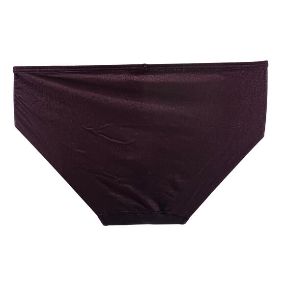 Soma Vanishing Edge Bikini Shimmer Maroon Womens Medium - Picture 6 of 6